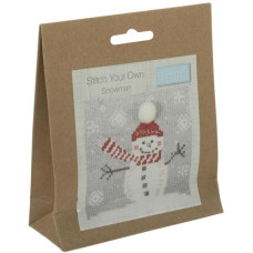 Stitch your Own Mini Cross Stitch Kit - Snowman Stitch your Own Mini Cross Stitch Kit - Snowman