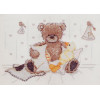 Popcorn Counted Cross Stitch Kit - Popcorn Duvet Day