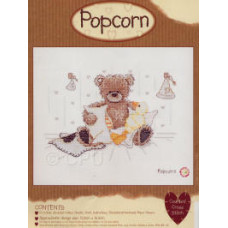 Popcorn Counted Cross Stitch Kit - Popcorn Duvet Day Popcorn Counted Cross Stitch Kit - Popcorn Duvet Day