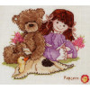 Popcorn Counted Cross Stitch Kit - Popcorn Sitting Pretty