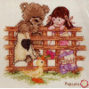 Popcorn Counted Cross Stitch Kit - Popcorn Friends To Lean On Popcorn Counted Cross Stitch Kit - Popcorn Friends To Lean On