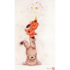 Popcorn Counted Cross Stitch Kit - The Acrobats
